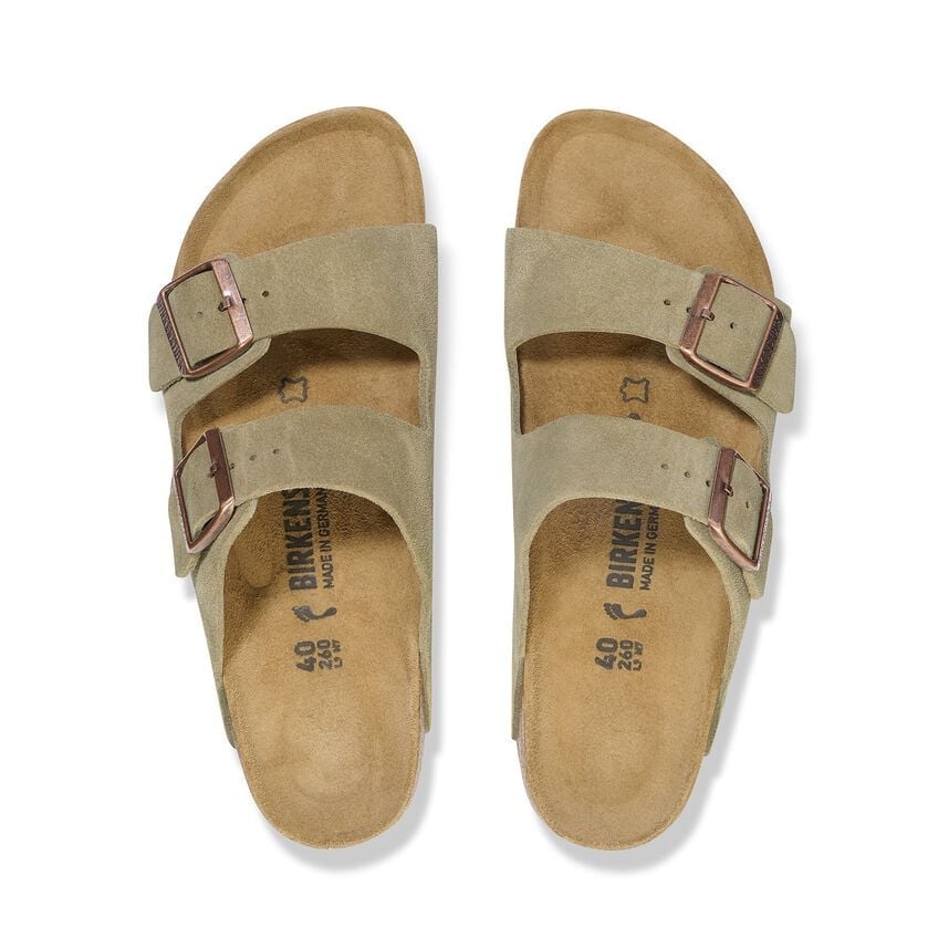 Birkenstock - Womens - Shoes - Sandals - Arizona Suede Leather Sandals - MTT Collective