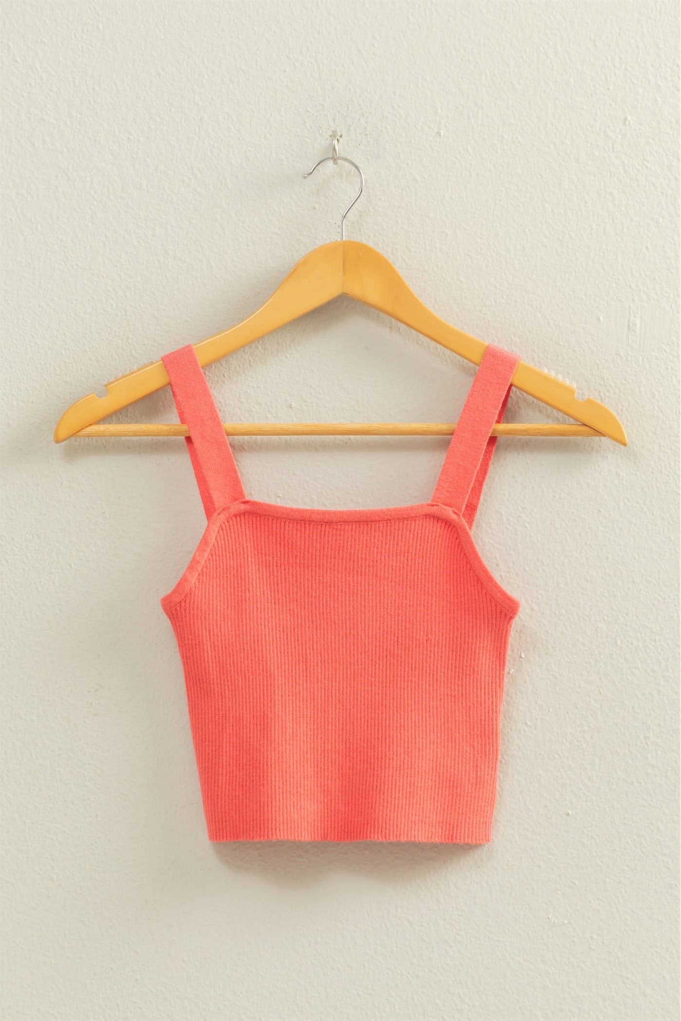 Ribbed Cropped Tank Top
