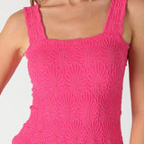 Julie Lace Textured Square Top