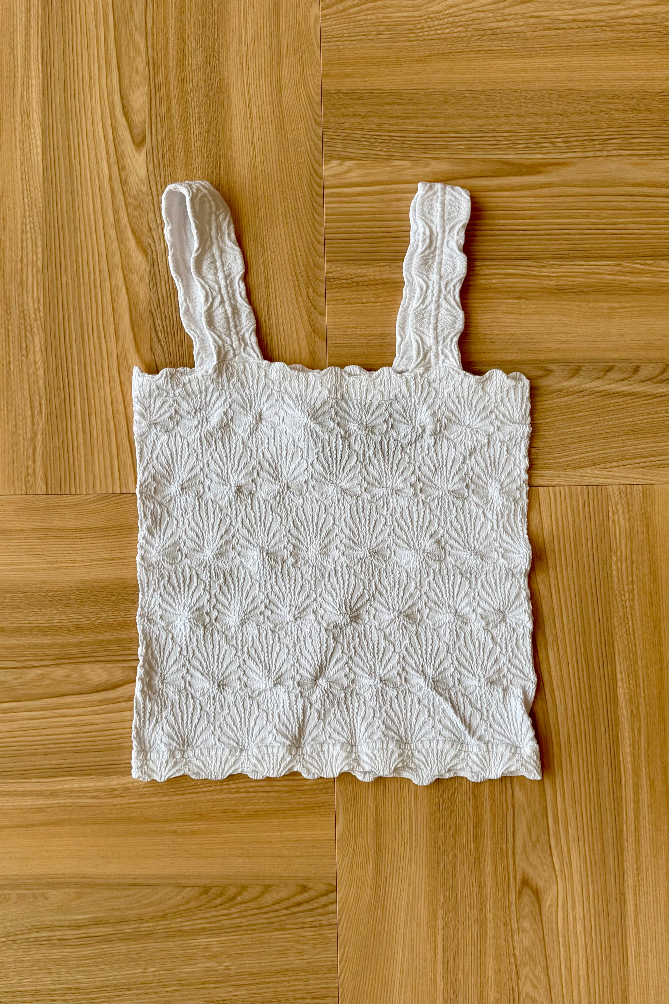 Julie Lace Textured Square Top