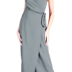 Matte Crepe Cami Wrap Ankle Maxi Dress - MTT Collective