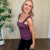 Julie Lace Textured Square Top