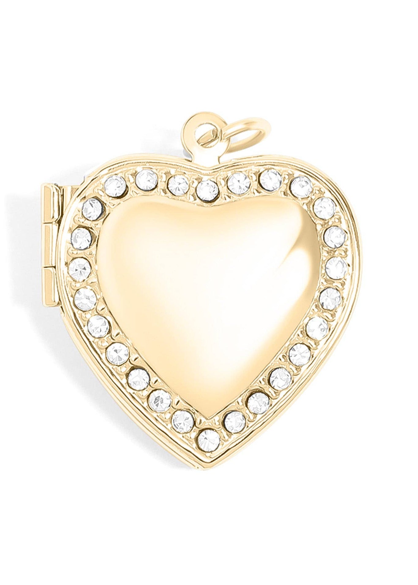 MTT Jewelry - Jewelry - Charms - Heart Locket with Rhinestones - MTT Collective