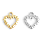 MTT Jewelry - Jewelry - Charms - Textured Heart Charm - MTT Collective