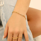 Taylor Paperclip Chain Bracelet