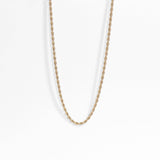 Ashley Gold Stainless Steel PVD Rope Chain Necklace - MTT Collective