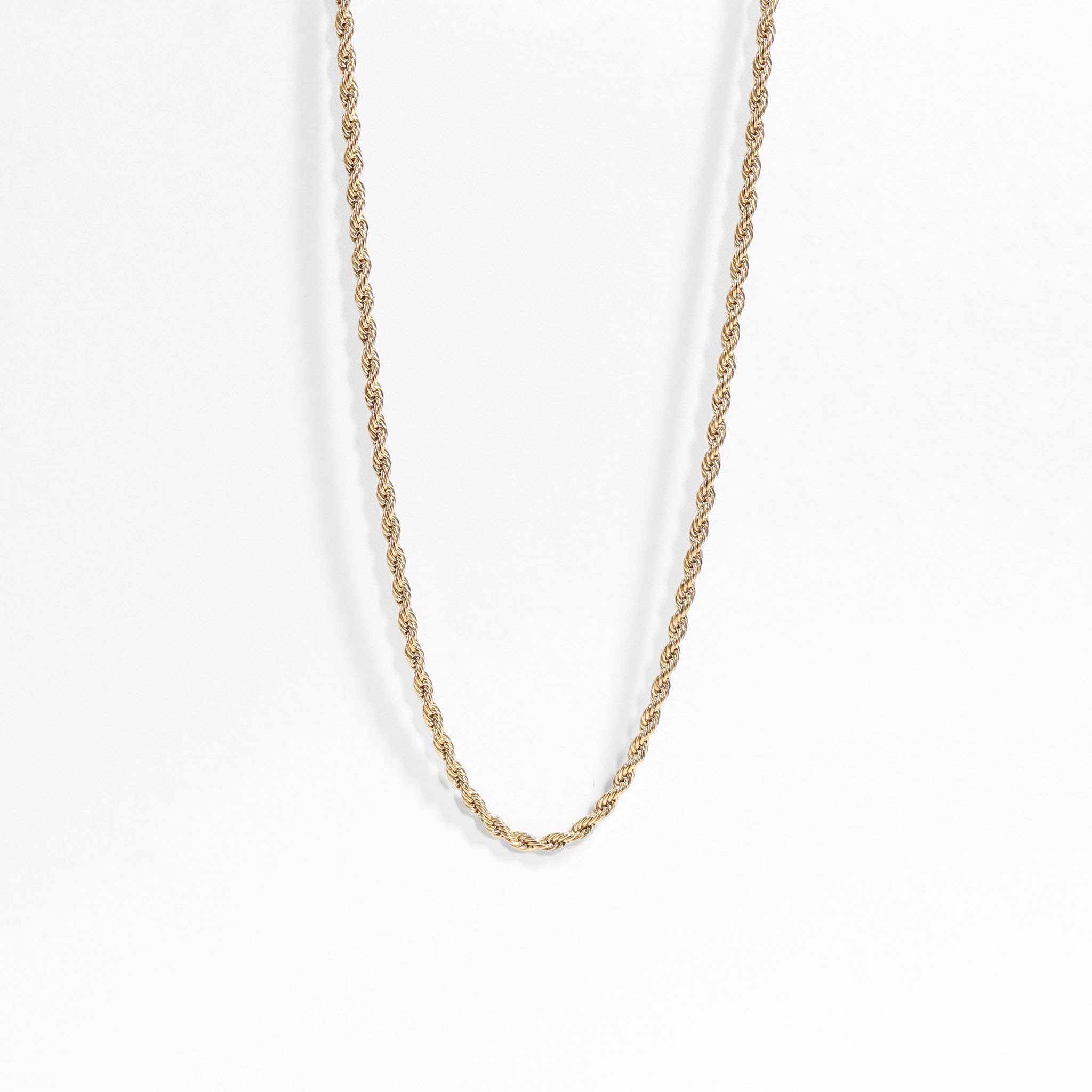 Ashley Gold Stainless Steel PVD Rope Chain Necklace - MTT Collective
