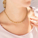 Maggie White Confetti Chain Necklace