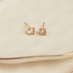 5mm Round Cubic Zirconia Stud Earrings - MTT Collective