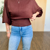 Aspen Boat Neck Dolman Sweater