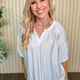Breezy Button-Front Blouse