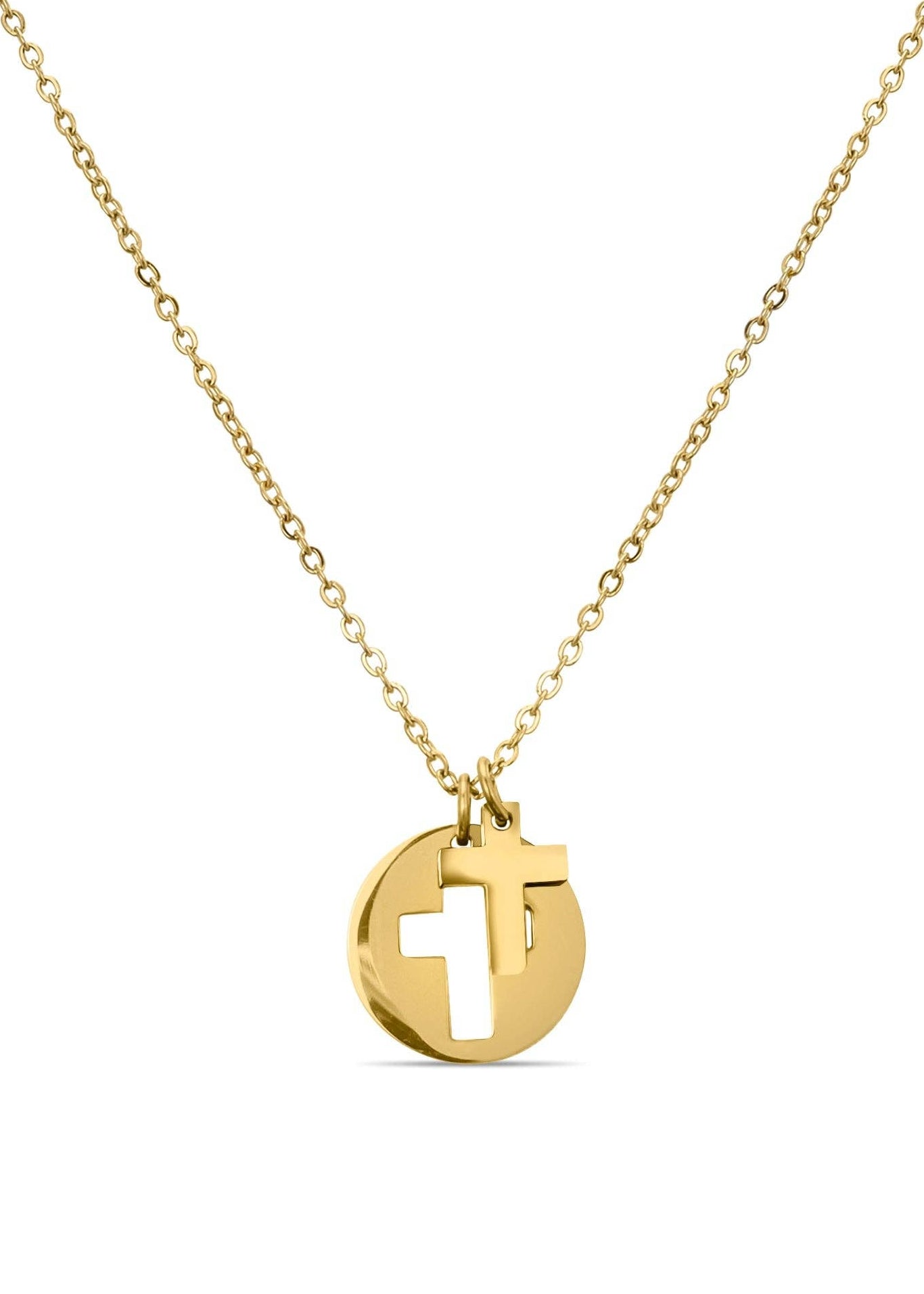 MTT Jewelry - Jewelry - Necklaces - Heidi Cross Cutout Necklace - MTT Collective