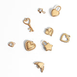 Heart Padlock Charm