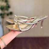 Heidi Knotted Strap Heeled Sandal