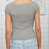 Surf & Sand Ribbed Knit Top
