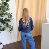 Harbor Pinstripe Cotton Crop Shirt