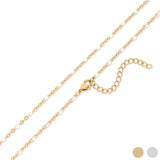 Maggie White Confetti Chain Necklace