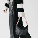 Bold Metal Chain Shoulder Strap