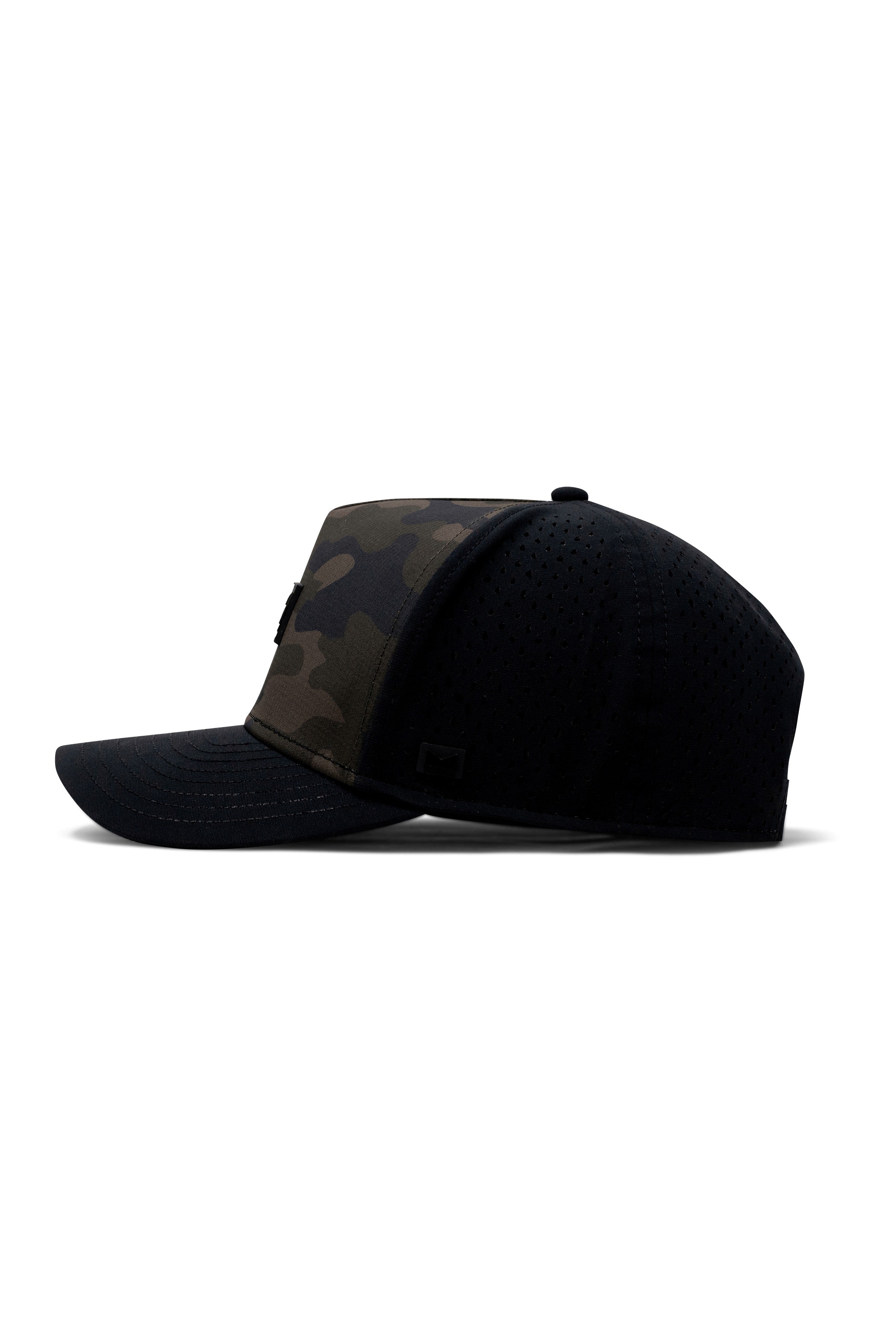 Melin Odysea Brick Hydro snapback in Olive Camo, back view
