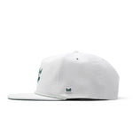 melin Hydro Coronado Links snapback hat in White / Green - back view