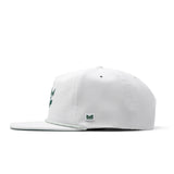 melin Hydro Coronado Links snapback hat in White / Green - back view