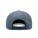 The back view of the melin Split Fit Odysea Stacked Hydro hat in clear lake