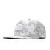 melin Coronado Brick Hydro snapback hat in Snow Camo - front angled view