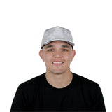 melin Coronado Brick Hydro snapback hat in Snow Camo - worn by model