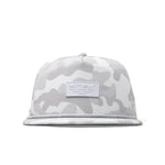 melin Coronado Brick Hydro snapback hat in Snow Camo - front view