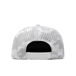 melin Coronado Brick Hydro snapback hat in Snow Camo - back view