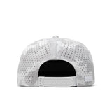 melin Coronado Brick Hydro snapback hat in Snow Camo - back view