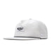 melin Coronado Brick Hydro snapback hat in White - front angled view