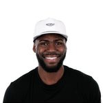 melin Coronado Brick Hydro snapback hat in White - worn by model