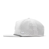 melin Coronado Brick Hydro snapback hat in White - side view