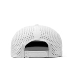 melin Coronado Brick Hydro snapback hat in White - back view