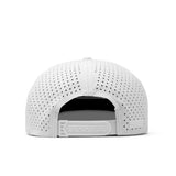 melin Coronado Brick Hydro snapback hat in White - back view
