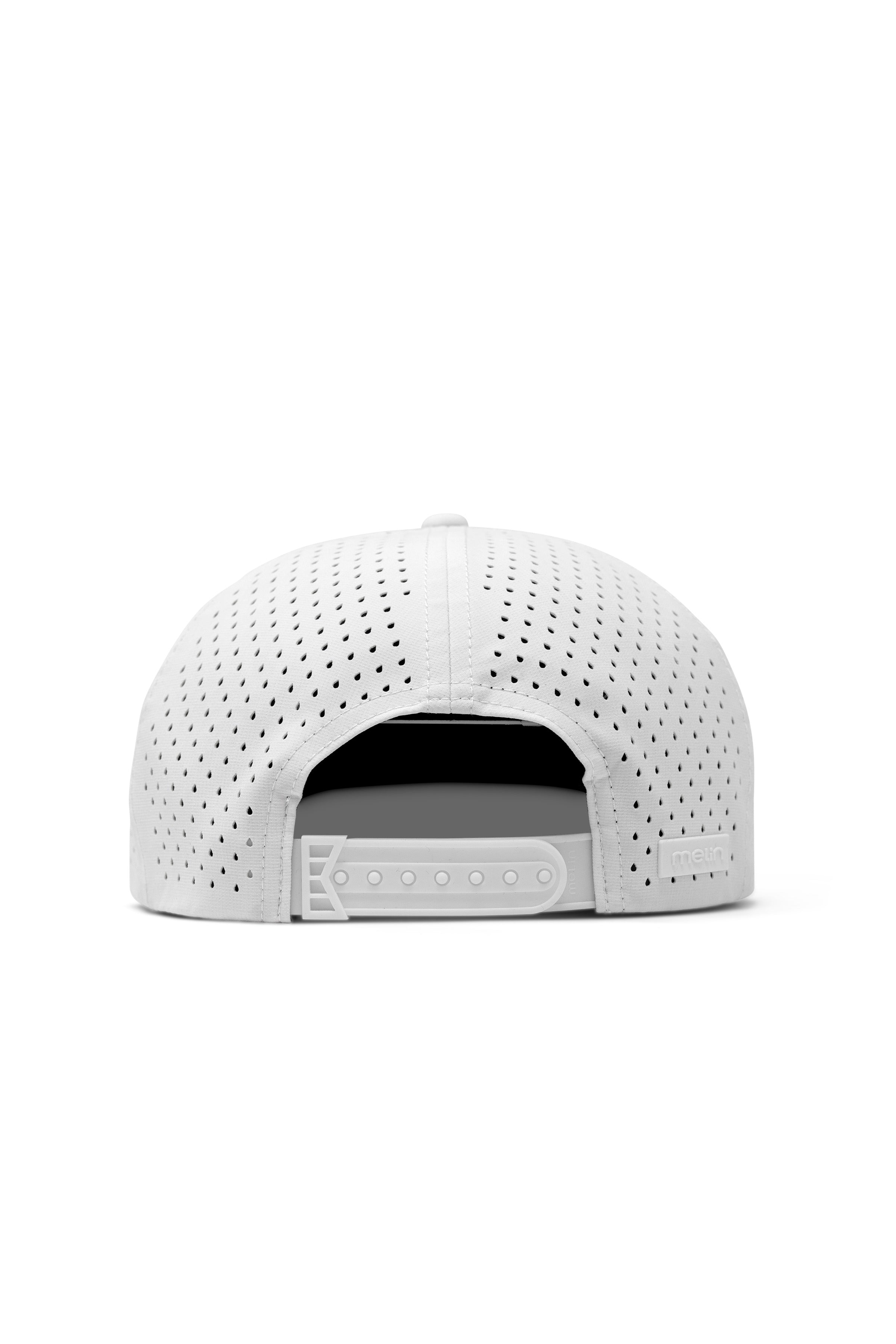 melin Coronado Brick Hydro snapback hat in White - back view