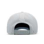 The back view of the melin Split Fit Odysea Rope Bulls Icon Hydro hat in clear lake