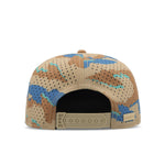 melin Hydro Trenches Islands Sand Camo flat brim snapback hat - back