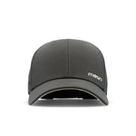 The frontal view of the melin Vintage Fit Compass Hydro hat in faded black