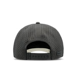 The back view of the melin Vintage Fit Compass Hydro hat in faded black
