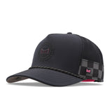 Melin Hydro Odysea Rope MPH Garage snapback in black, three-quarter front view