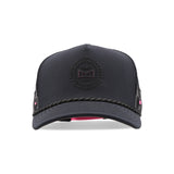 Melin Hydro Odysea Rope MPH Garage snapback in black, front view