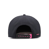 Melin Hydro Odysea Rope MPH Garage snapback in black, back view with snapback closure