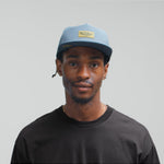 melin Hydro Coronado Brick snapback hat in Blue Stone Gum - lifestyle view