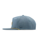 melin Hydro Coronado Brick snapback hat in Blue Stone Gum - back view