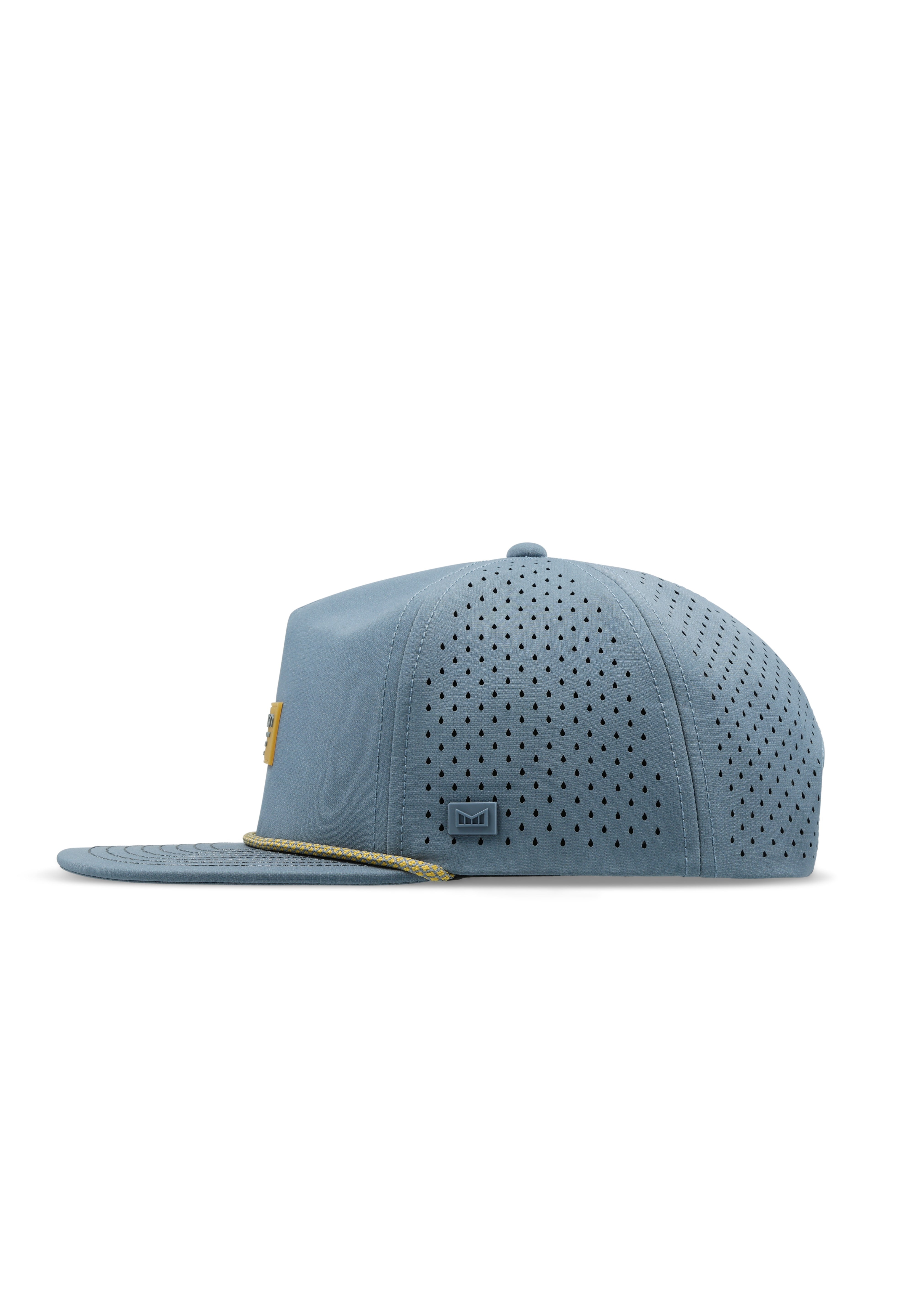 melin Hydro Coronado Brick snapback hat in Blue Stone Gum - back view