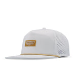 melin Hydro Coronado Brick snapback hat in White Gum - front view