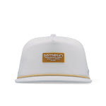 melin Hydro Coronado Brick snapback hat in White Gum - side view