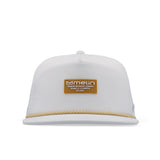melin Hydro Coronado Brick snapback hat in White Gum - side view